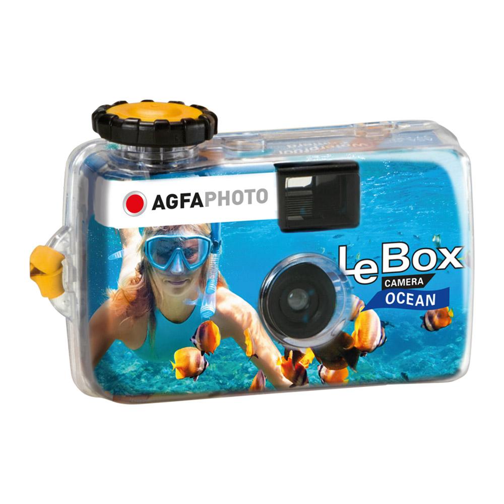 AgfaPhoto LeBox Ocean vedenpitävä kertakäyttökamera rannalle ja vesileikkeihin