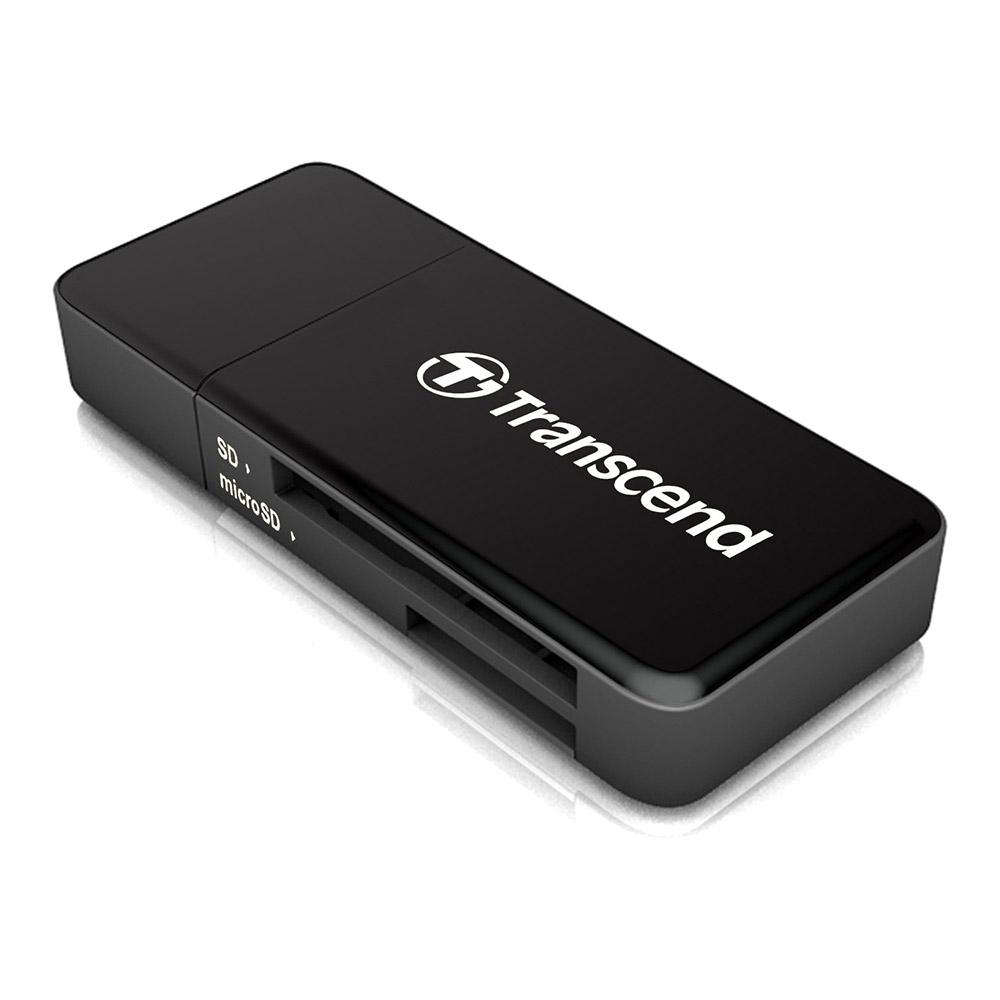 Transcend RDF5 SD ja microSD muistikortinlukulaite