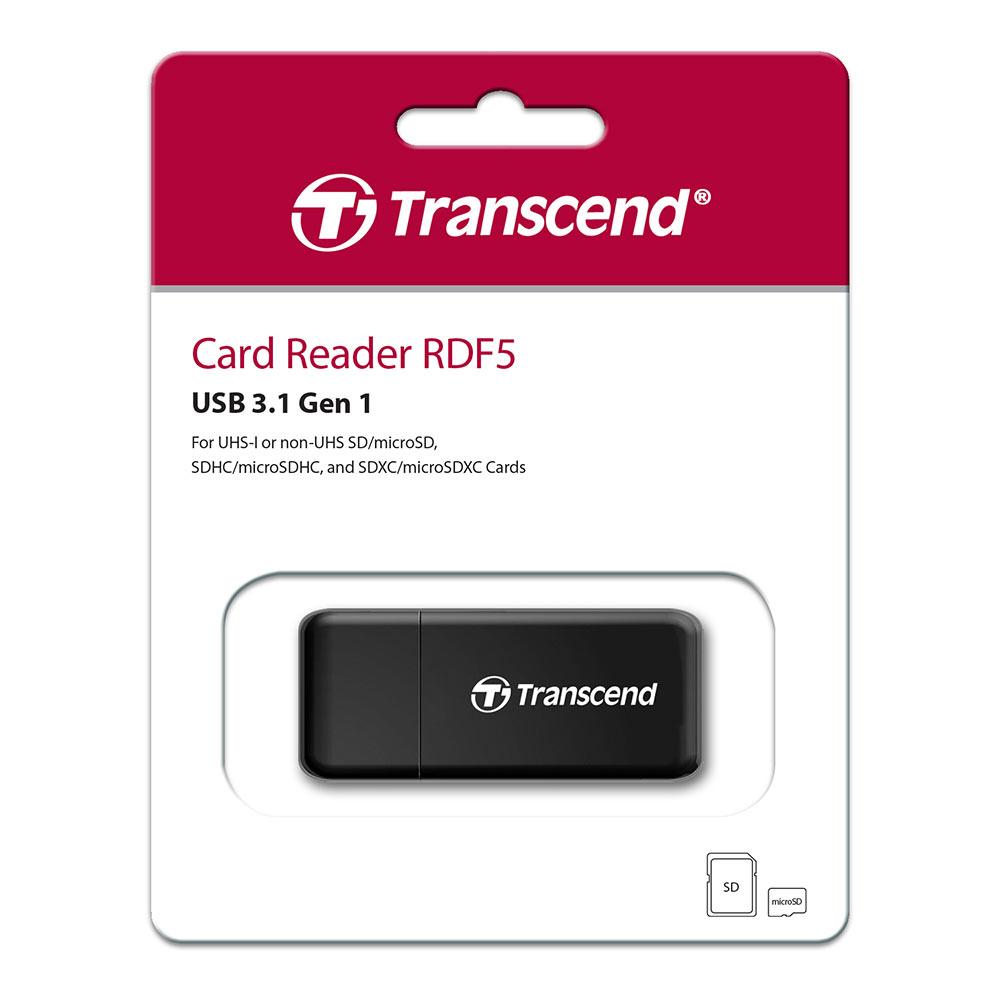 Transcend RDF5 SD ja microSD muistikortinlukulaite - Image 3