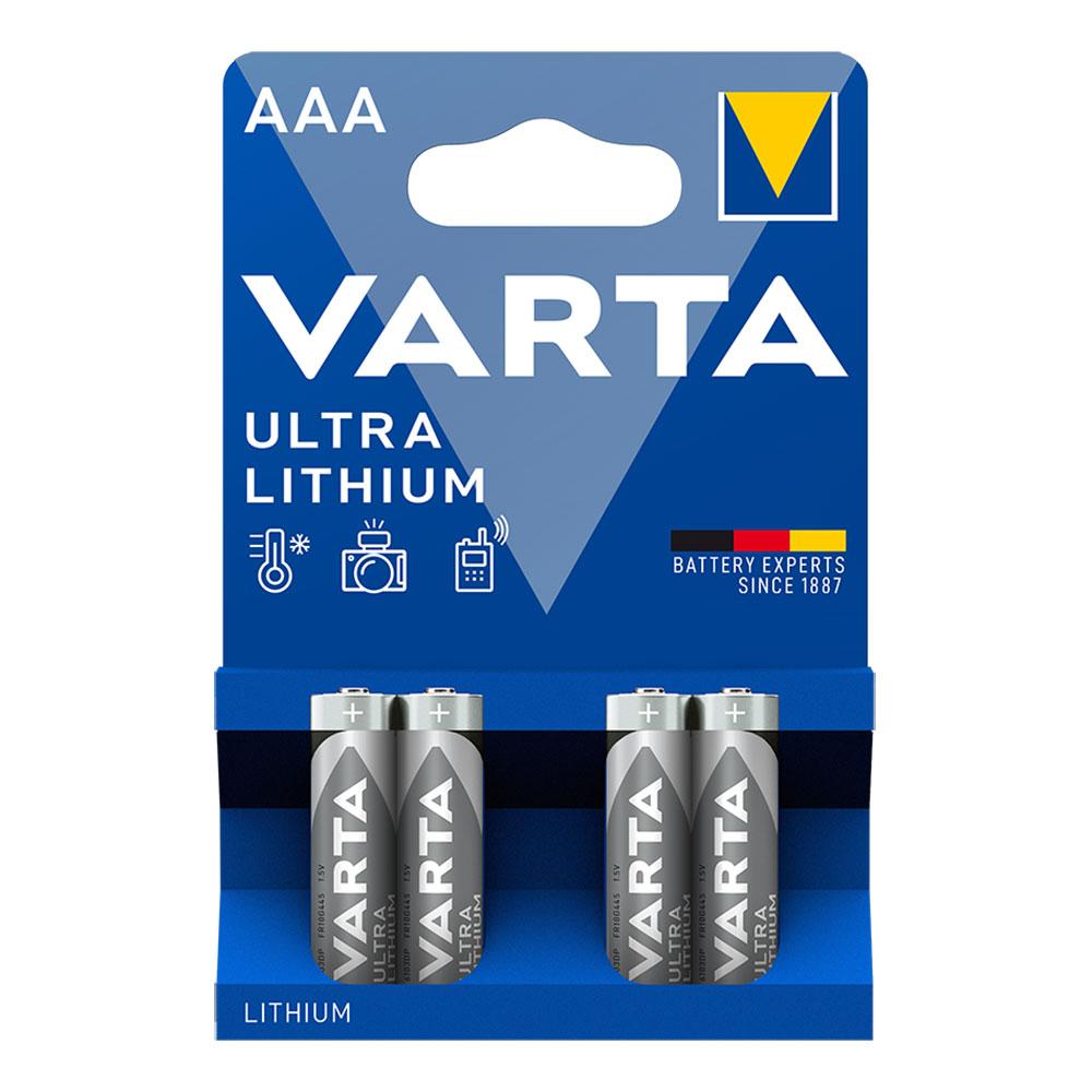 Varta Ultra Lithium paristo AAA, 4 kpl