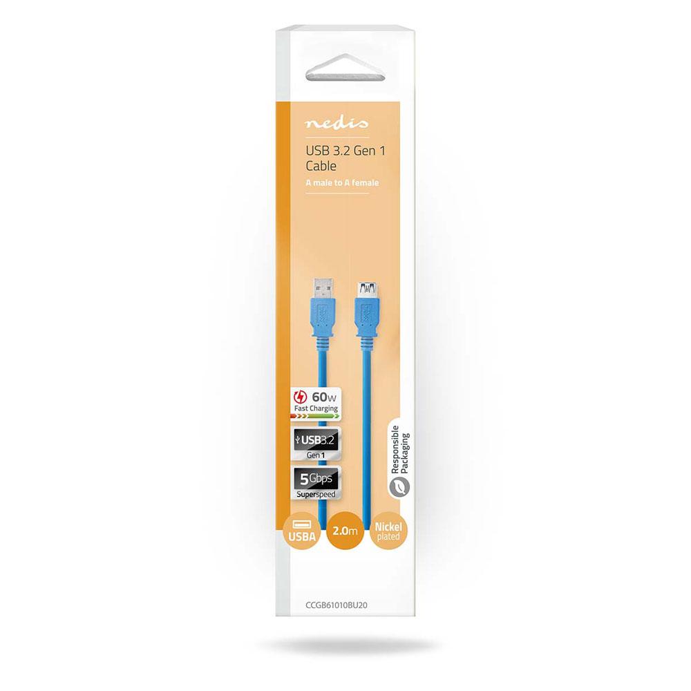 Nedis USB 3.0 A jatkokaapeli, 2 m - Image 2