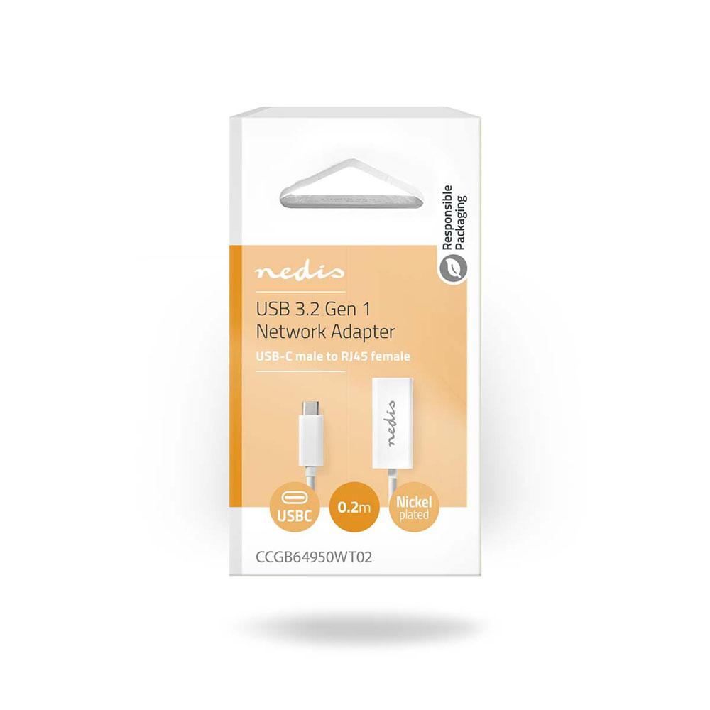 Nedis USB 3.1 C - RJ45 adapteri, 15 cm - Image 3