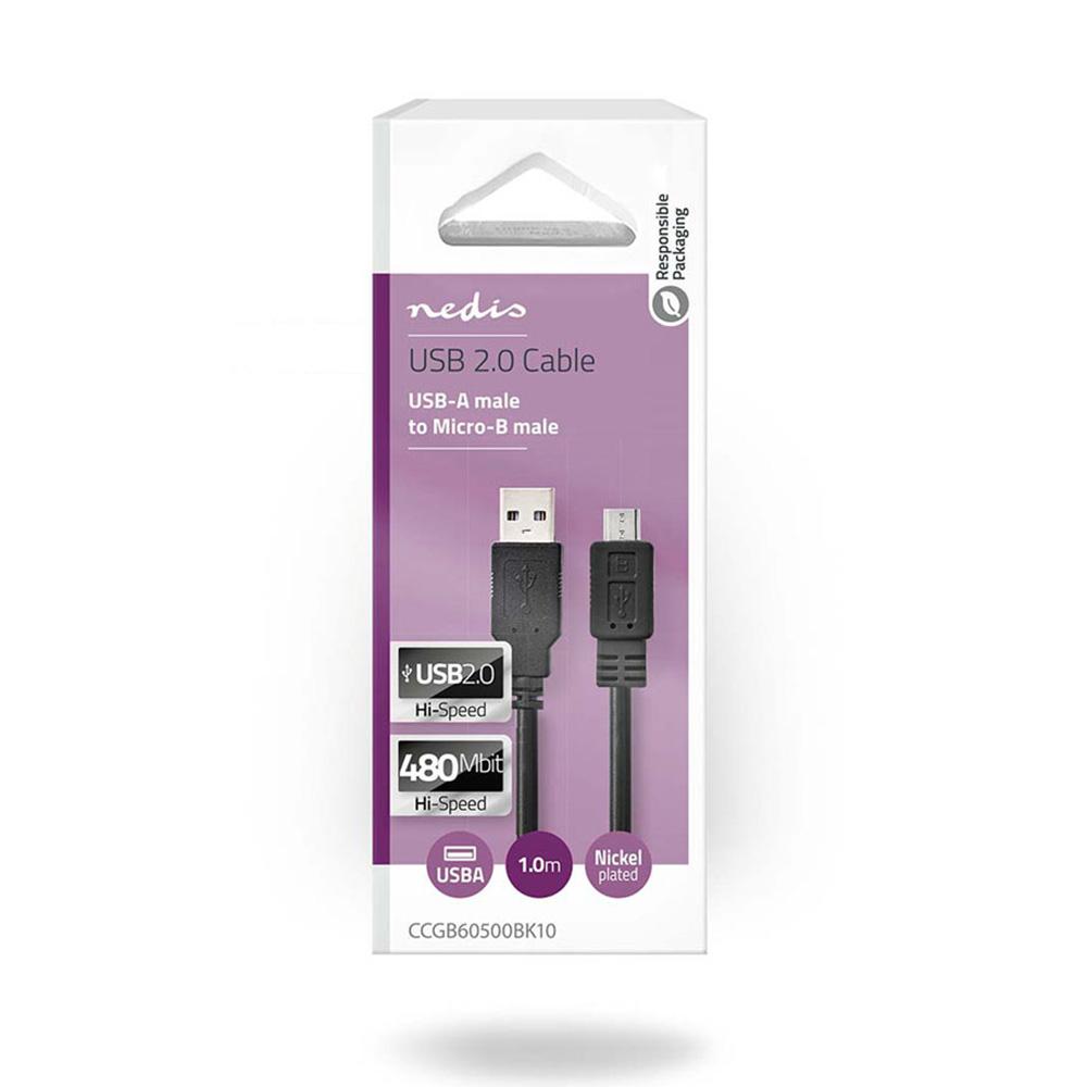 Nedis USB 2.0 A - USB Micro kaapeli - Image 2